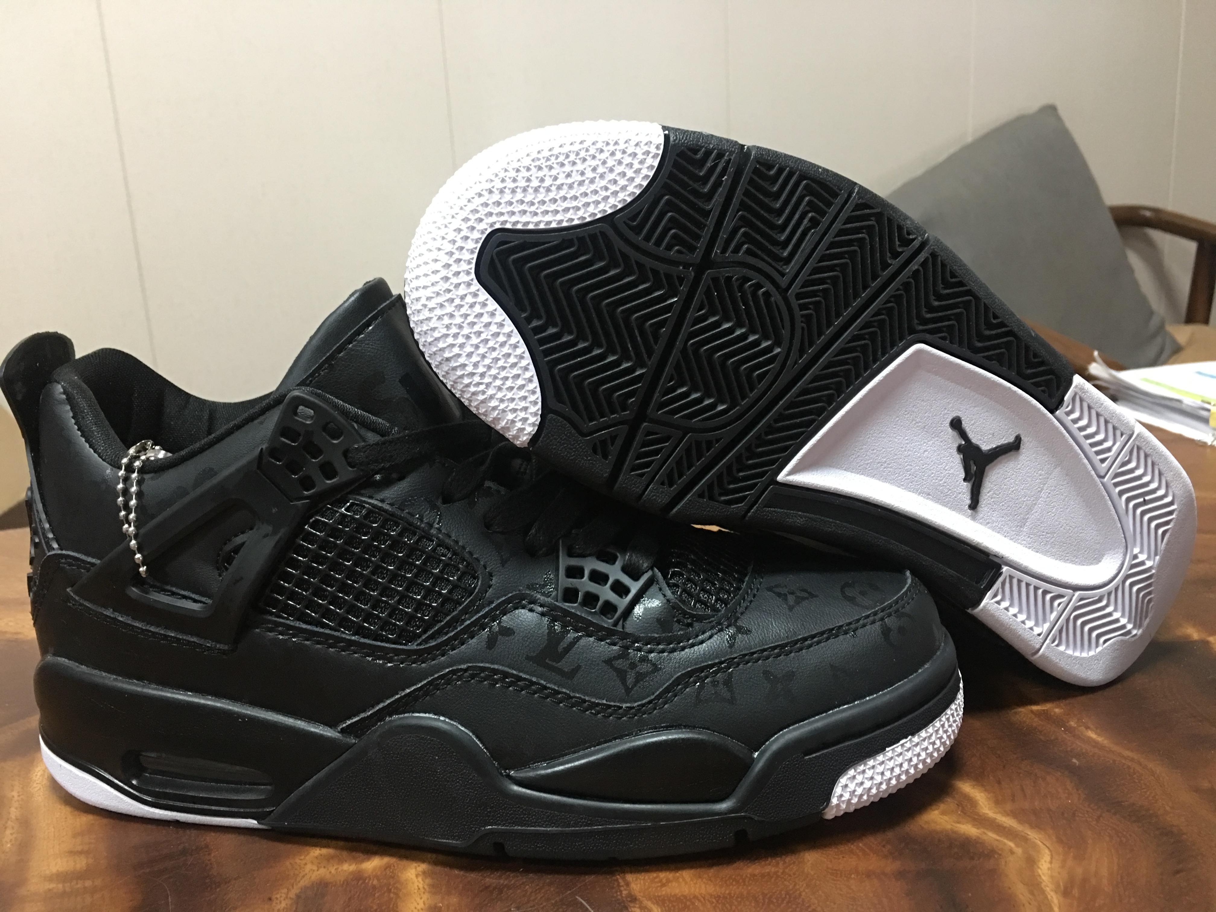 2020 Air Jordan 4 Retro Black Shoes